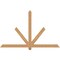 Ekena Millwork Kennewick Timber Gable Bracket, Western Red Cedar, 72"W x 45"H x 3 1/2"D x 3 1/2"F, 15/12 Pitch GBW072X45X0404KEN00SWR - alternate 1
